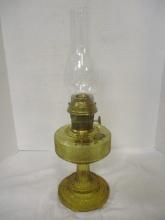 Amber Glass Oil Lamp