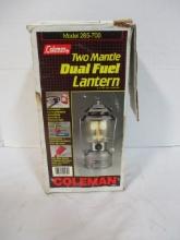 Vintage Coleman Two Mantle Dual Fuel Lantern in Original Box