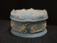 Vintage Incolay Stone Jewelry Box