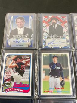 Collection of 5 Signed Celebrity Trading Cards & 3 Celebrity Sports Cards - See pics