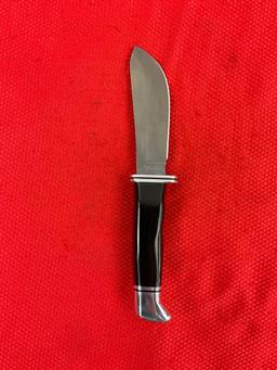 Modern Buck 4" Steel Fixed Blade Skinner Knife Model B103-1 w/ Leather Sheath. NIB. See pics.