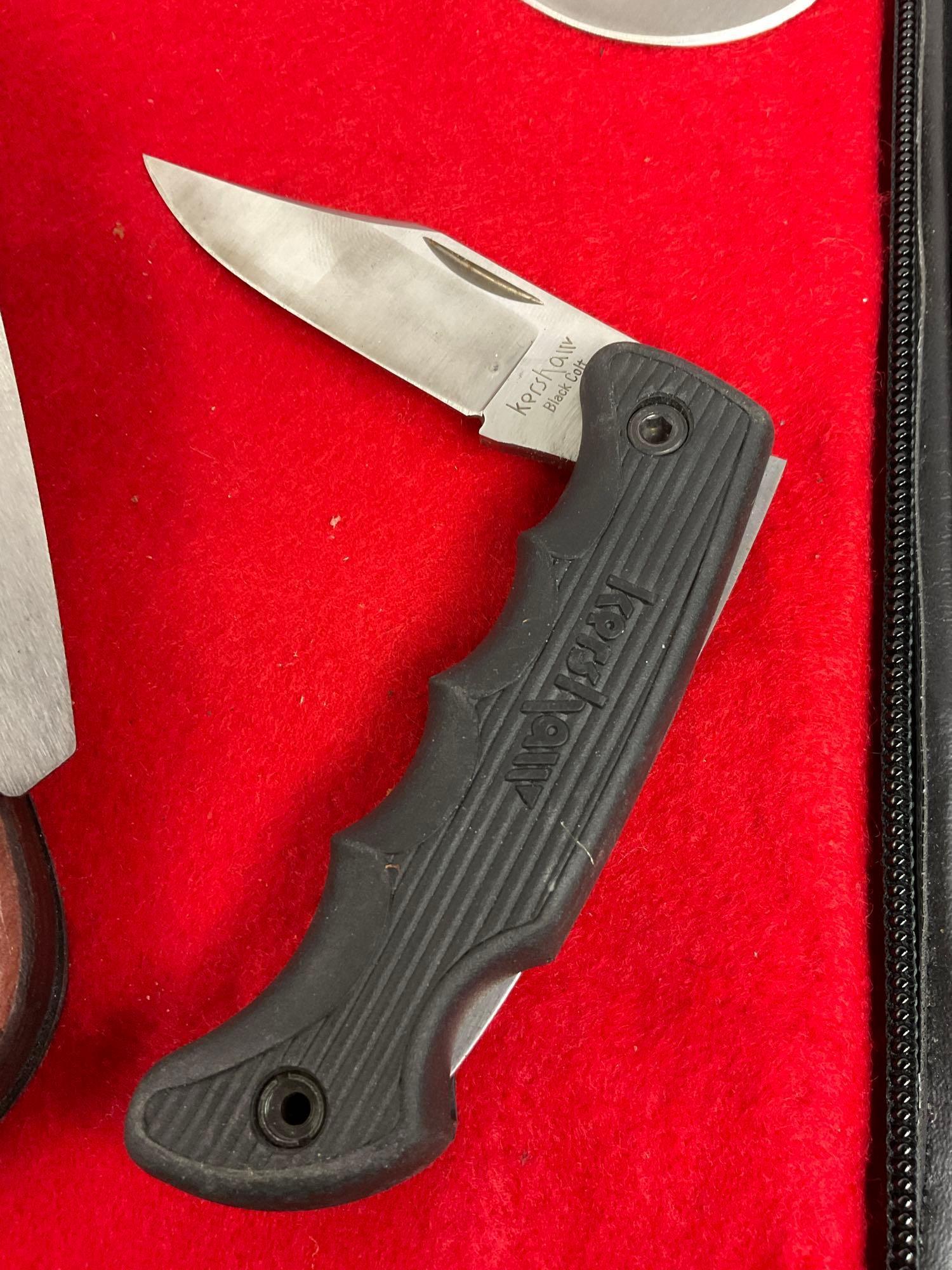 Kershaw Interchangeable Multi Bladed Knife w/ 3 Total Blades & Kershaw Black Colt Folding Pocket