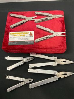 7x Stainless Steel Multi Tools, Incl 3x Leatherman Micras