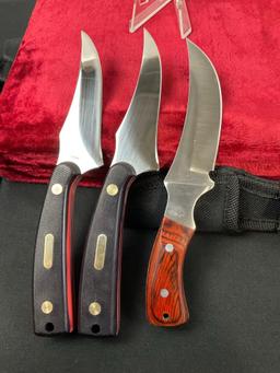 3x Sharpfinger Style Knives, 2x Ocoee River by Frost Cutlery, 1x USA Saber