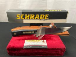 Vintage Schrade Old Timer Knife, Model Sharpfinger 15OT, w/ Leather Sheath & original box