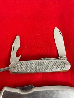Camillus Vintage 1982 Stainless Steel Multitool & Folding Blade Pocket Knife