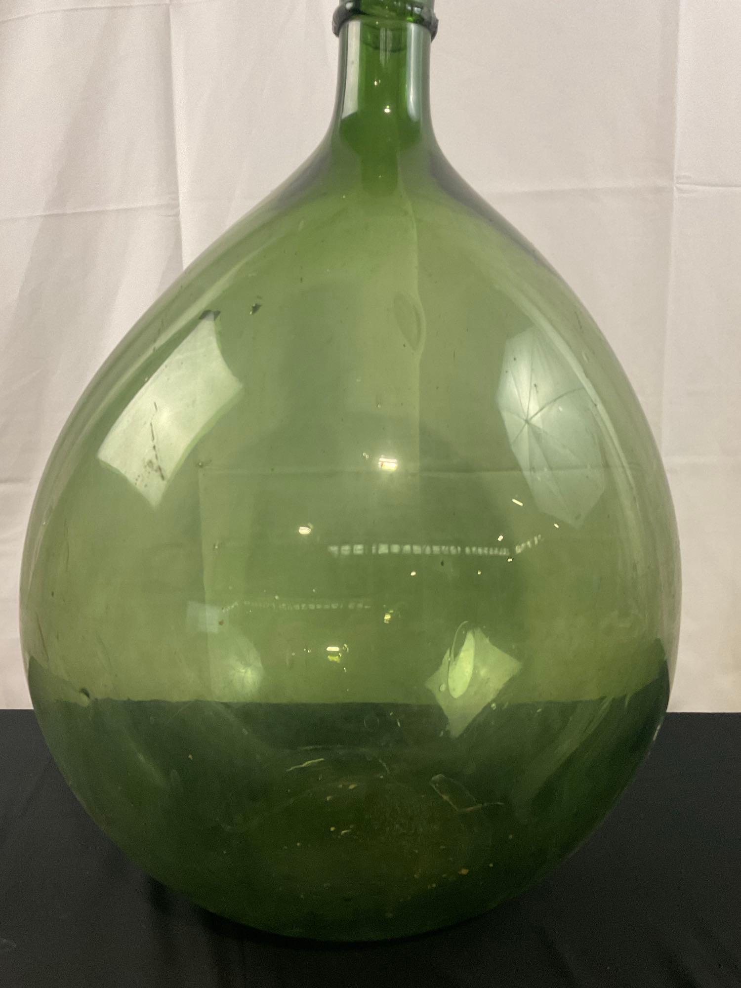 Massive Japanese Blown Glass Float, Light Green in color, some wear