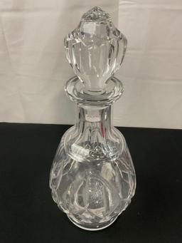 Vintage Waterford Lismore Crystal Decanter Brandy Whiskey w/ Stopper