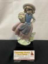 LLADRO Sweet Scene Girl #5521, Spanish made Glazed Porcelain Figurine