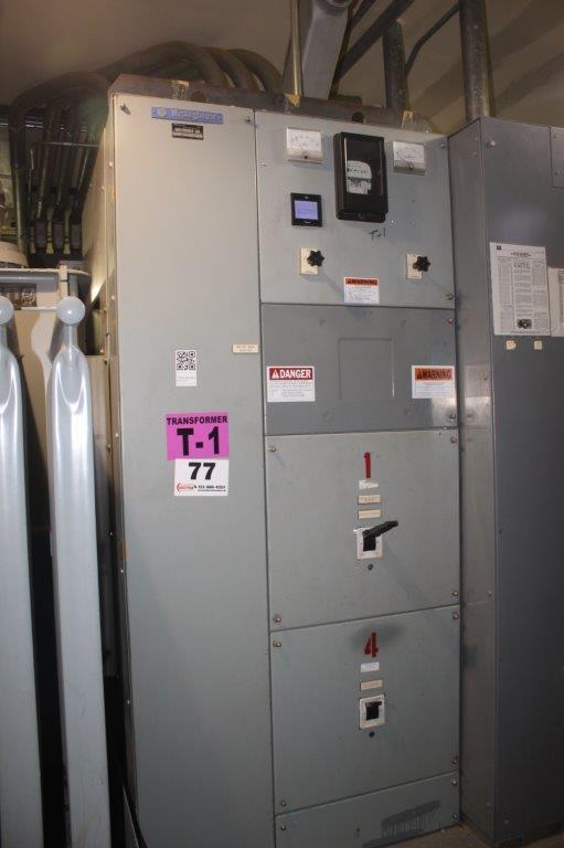 Westinghouse 2000amp Switchgear 480-277V, (2) Breakers - (1) 1200amp, (1) 8