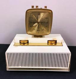 Philco 1961 Swivel Clock Radio - The Future Is Here, 11"x7½"x11", Missing A