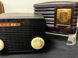 Motorola Radio - Bakelite Case, Model 55A, 7½"x5"x5½";     Sentinel Radio -