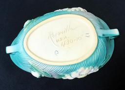 Roseville Pottery Peony Bowl - #430, 10", Very Tiny Chip