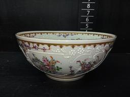 Hand painted Decorative Bowl with Samson Style Details