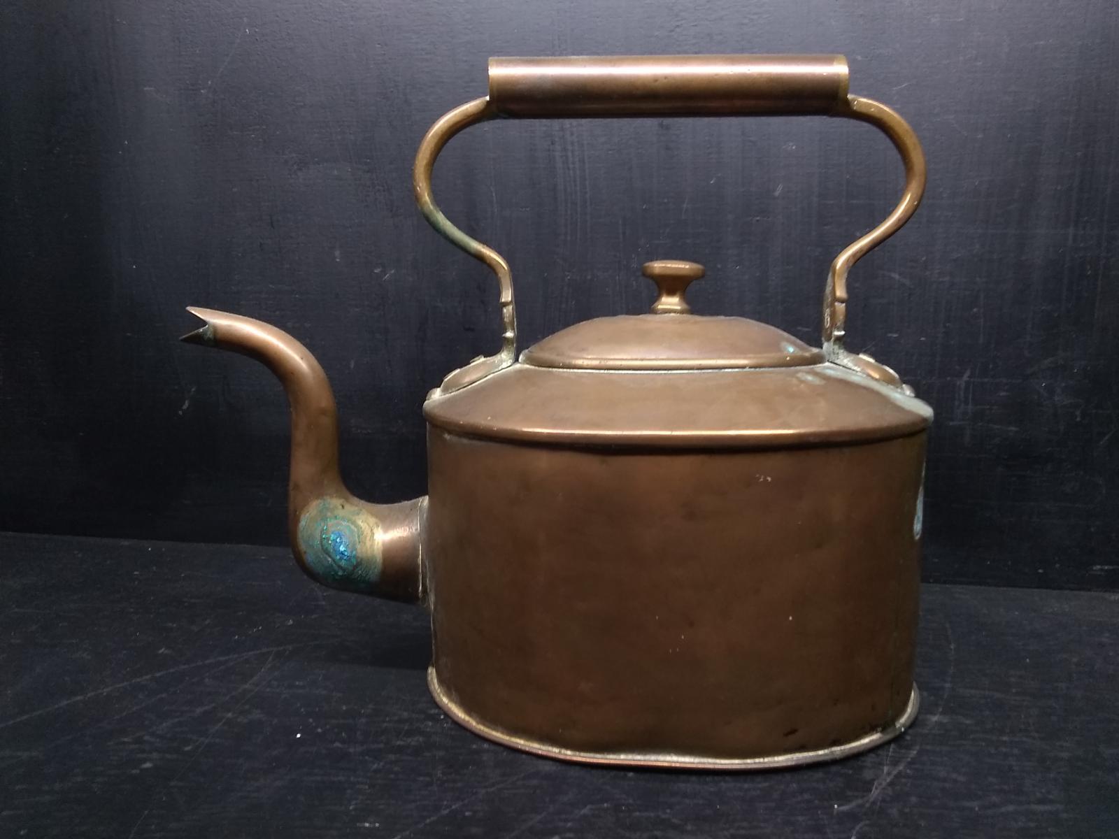 Antique Copper Tea Kettle