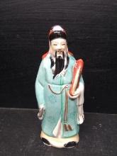 Hand painted Japan Figurine-Priest with Scroll