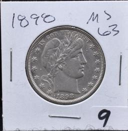 HIGH GRADE 1898 BARBER HALF DOLLAR