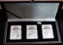 3 2006 $1 1ST STRIKE EAGLES - NGC GEM UNCIRCULATED