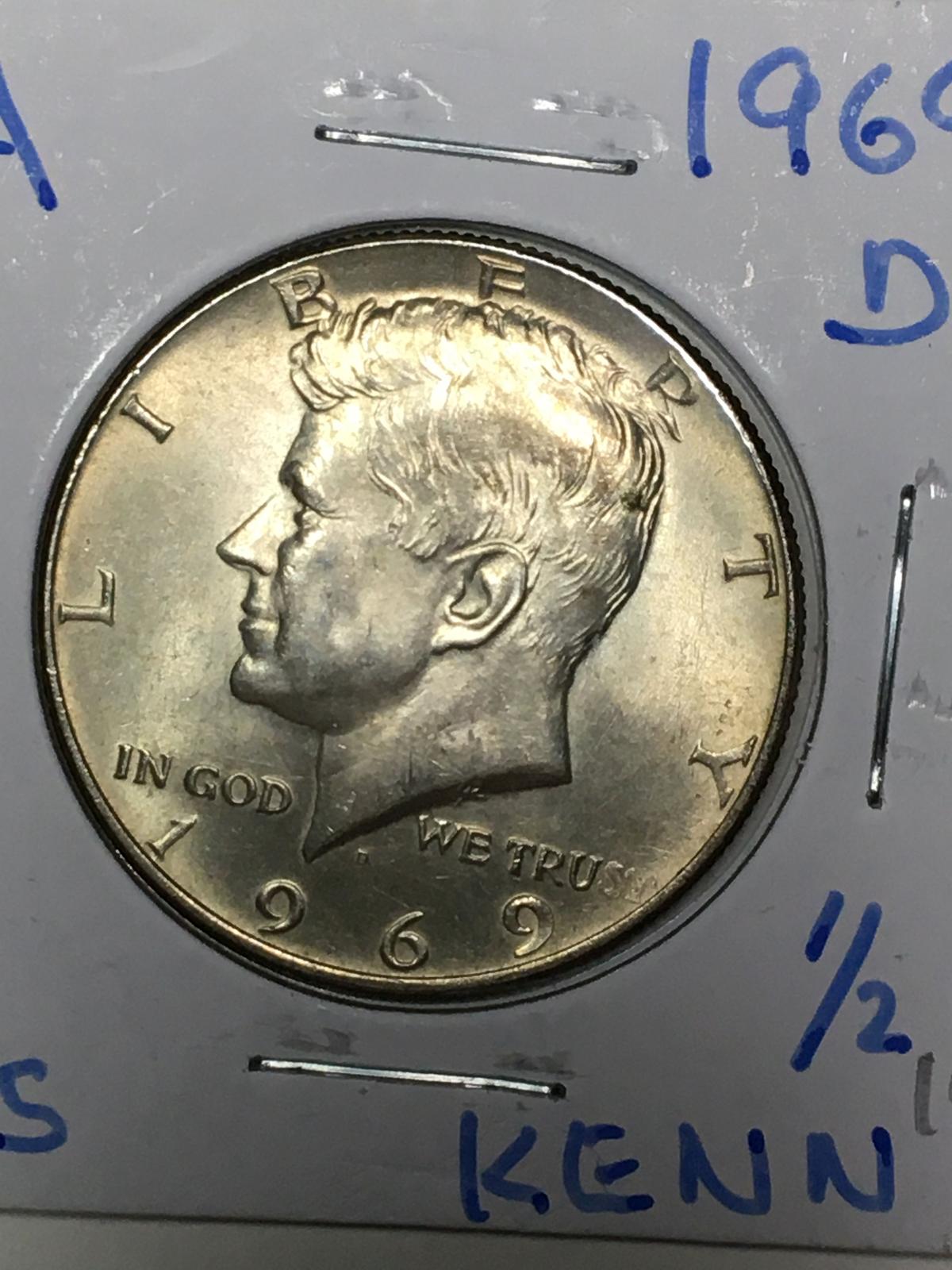 1969 D Kennedy Half Dollar