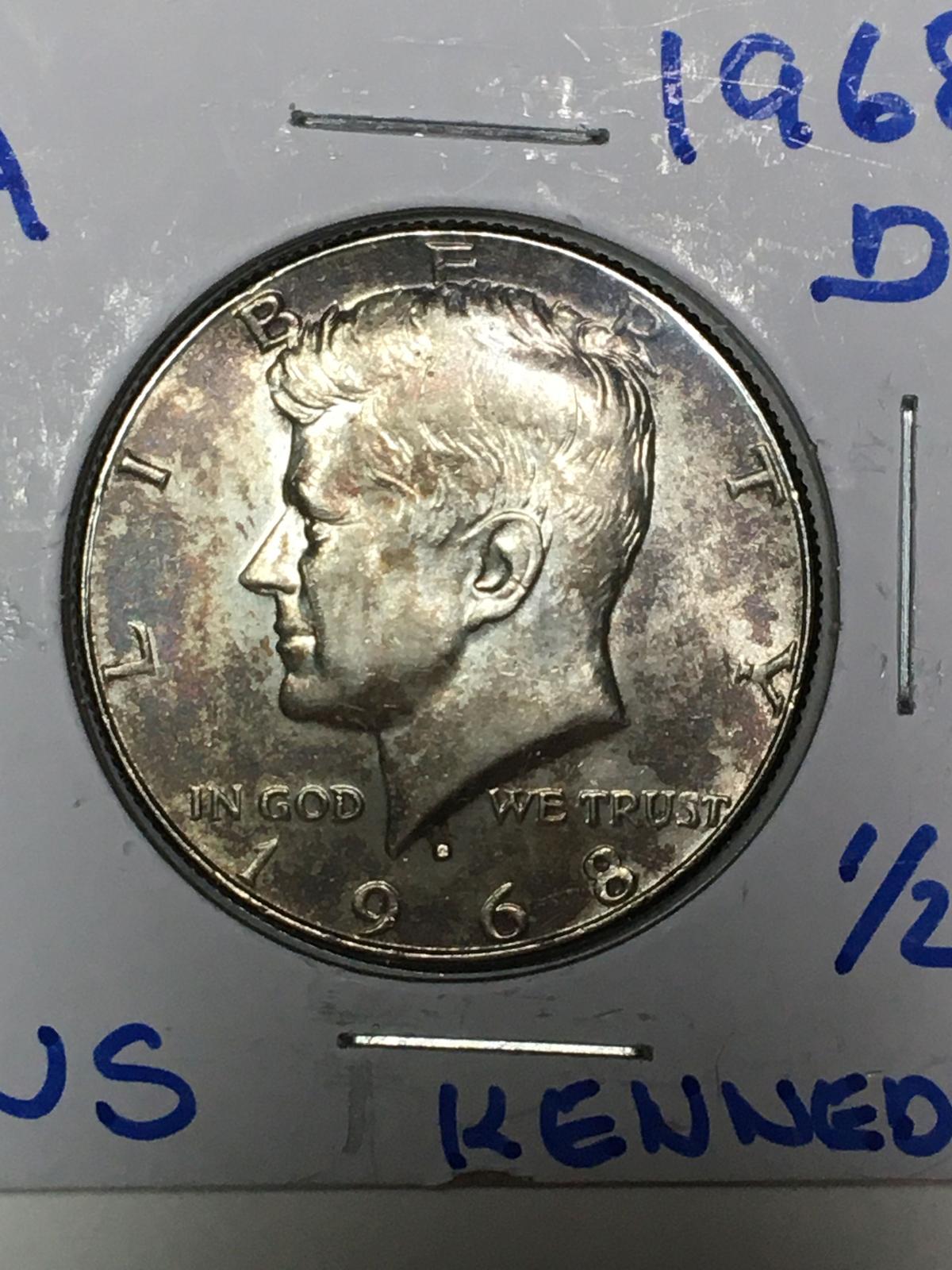 1968 D Kennedy Half Dollar