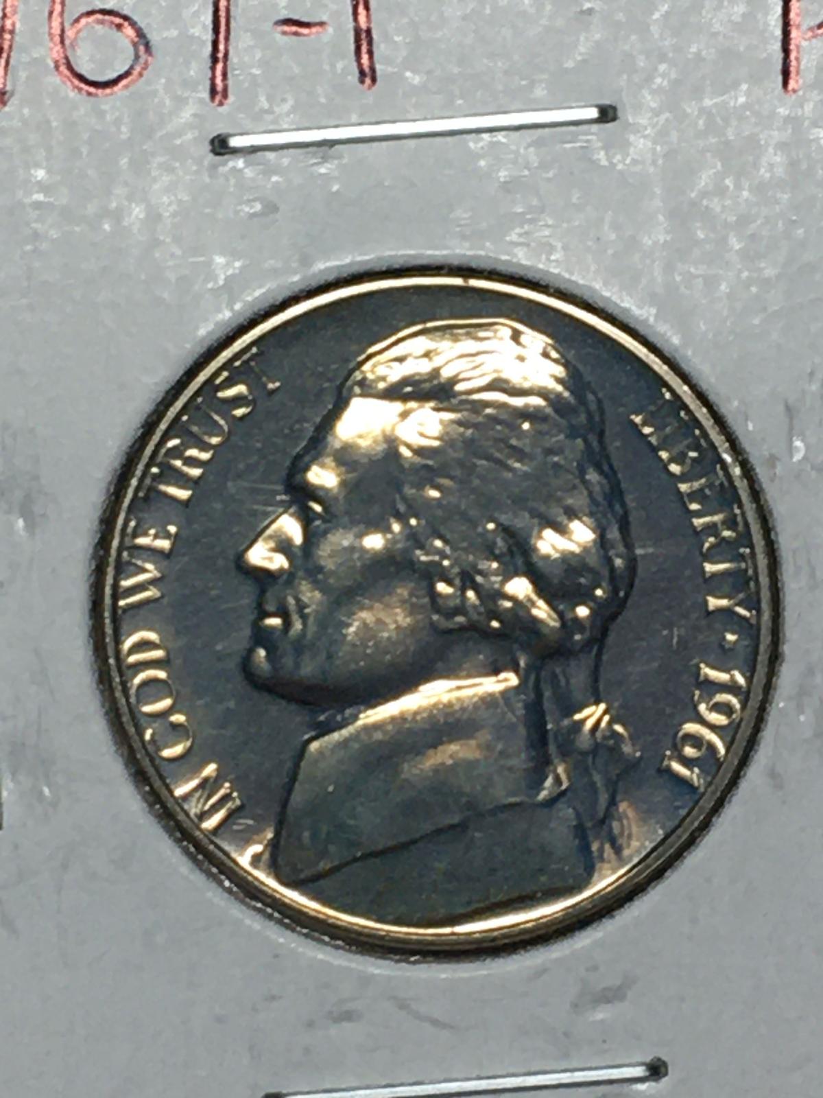 1961 P Jefferson Nickel