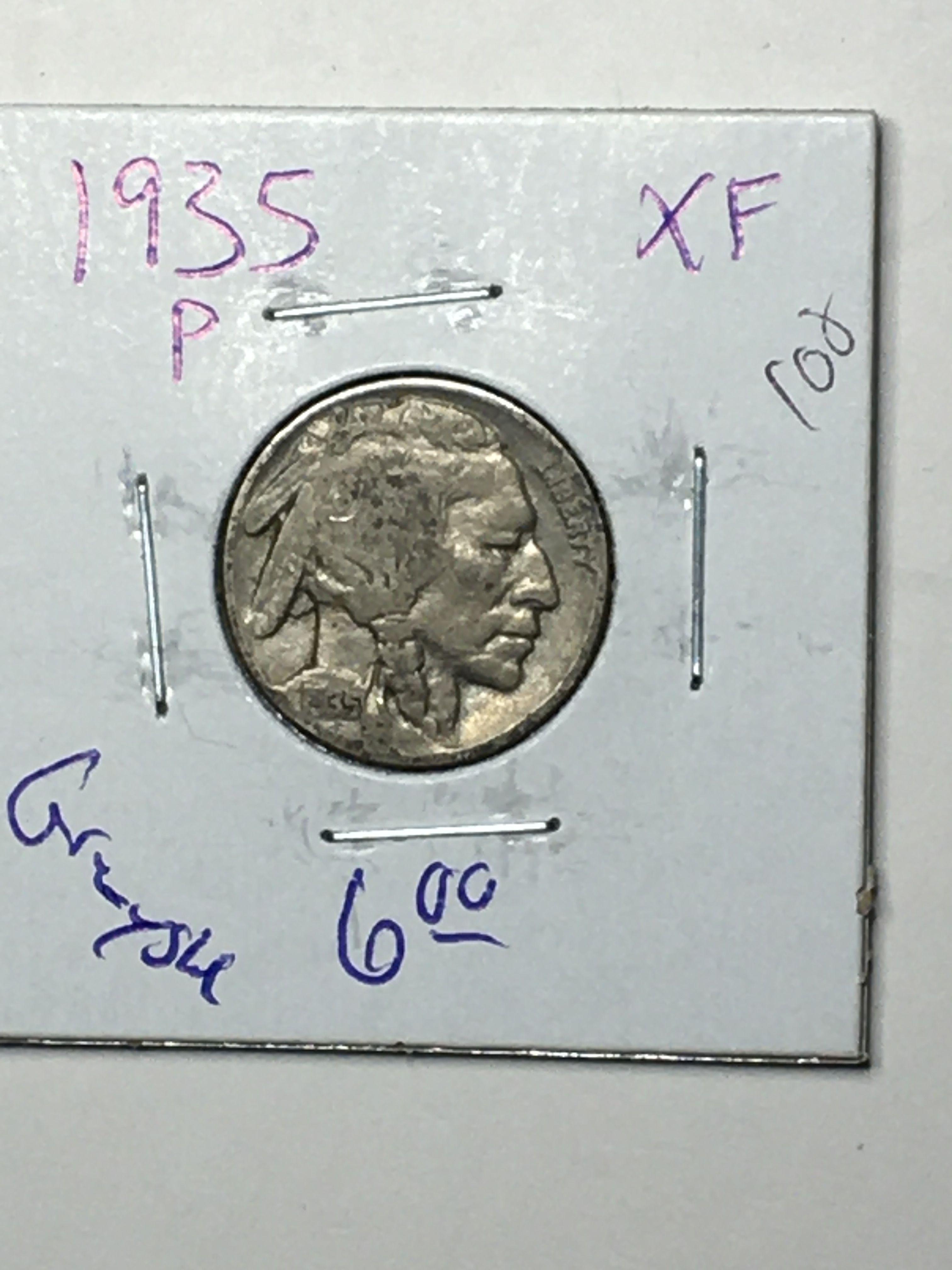 1935 P Buffalo Nickel