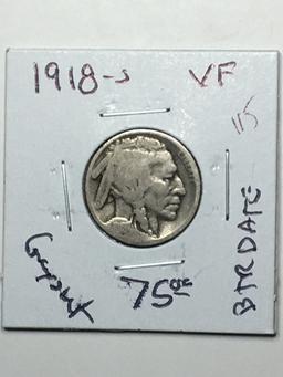 1918 S Buffalo Nickel