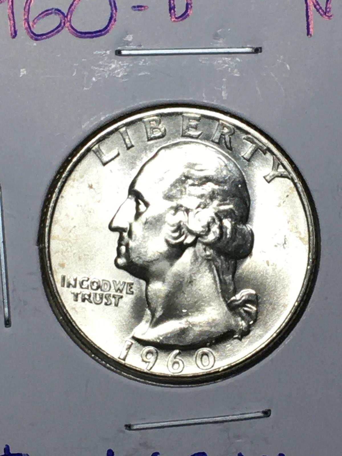 1960 D Washington Quarter