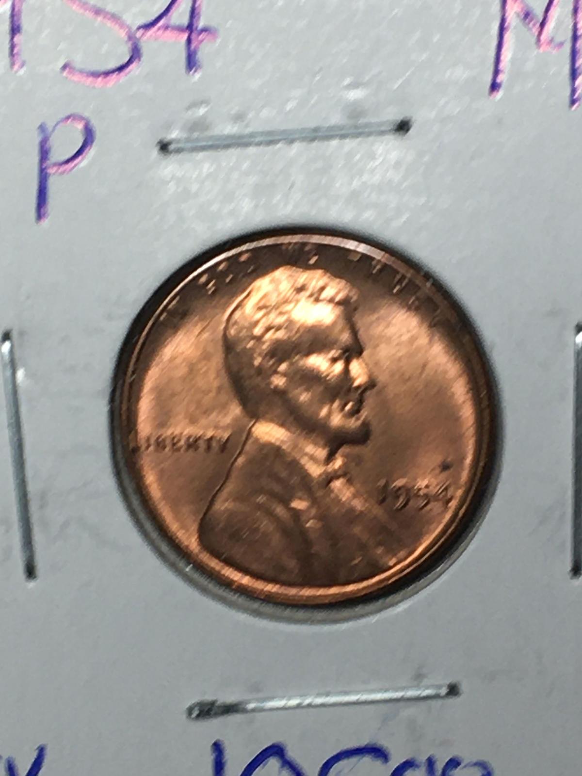 1954 P Lincoln Wheat Cent