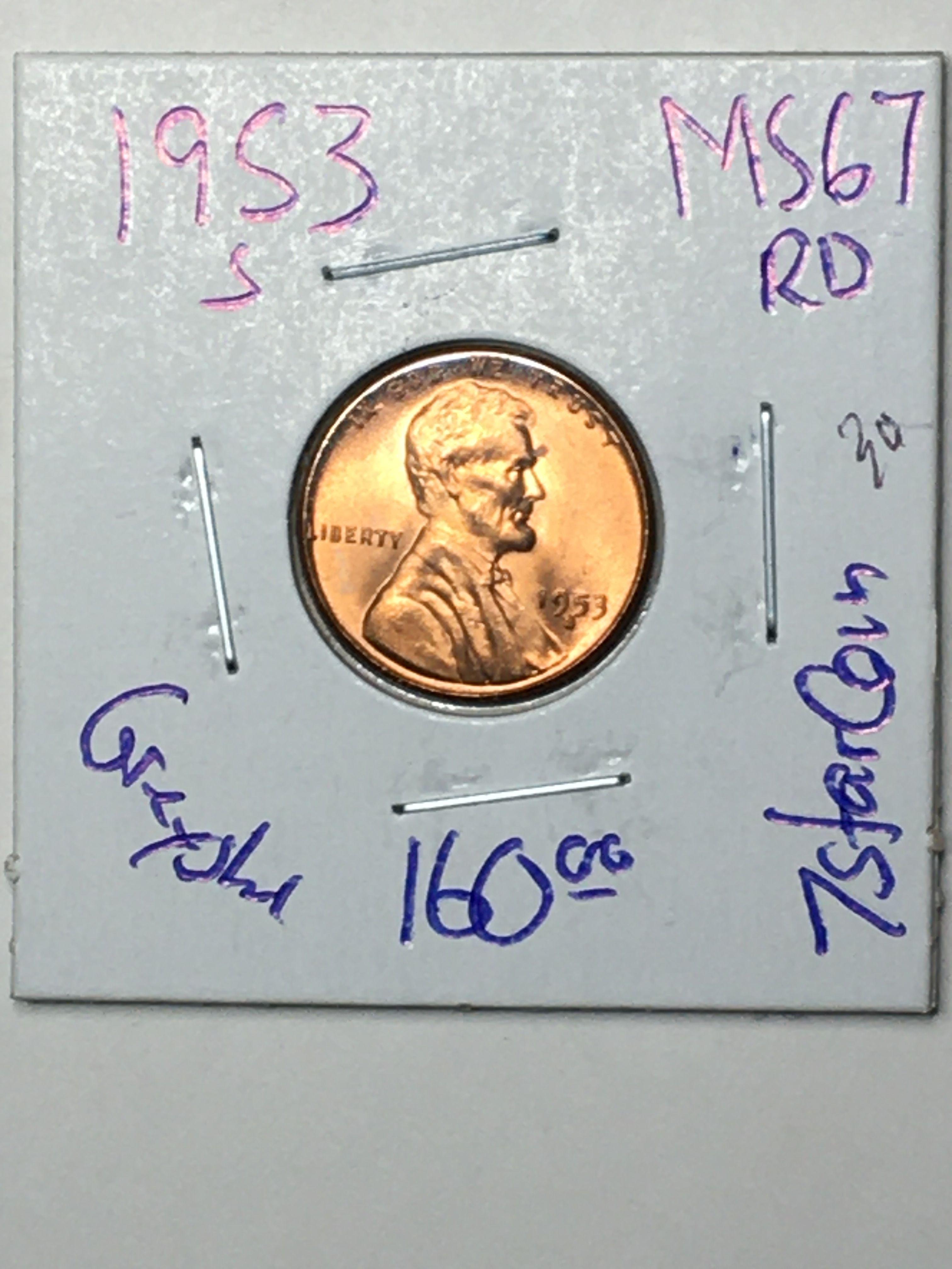 1953 S Lincoln Wheat Cent