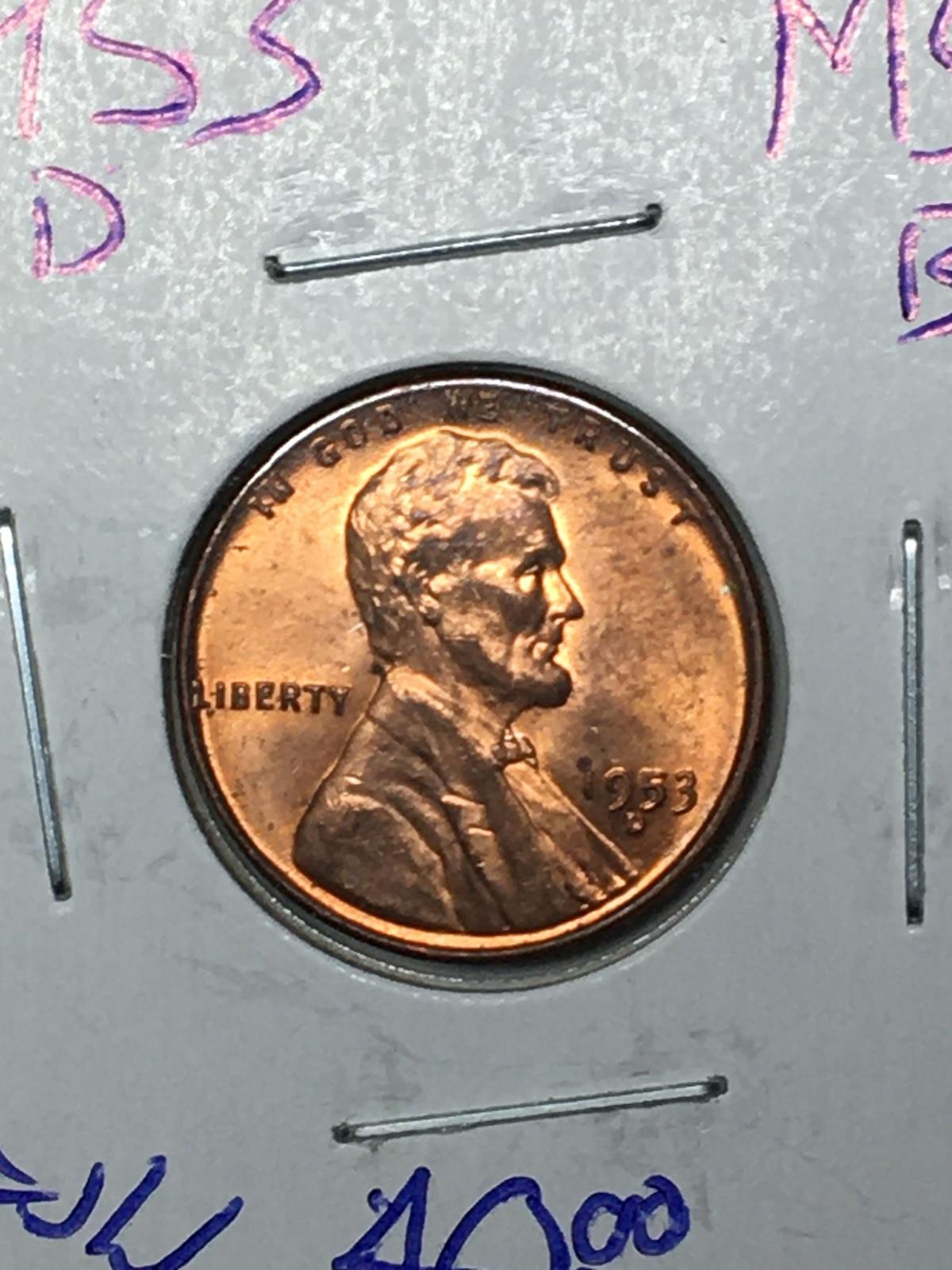 1953 D Lincoln Wheat Cent