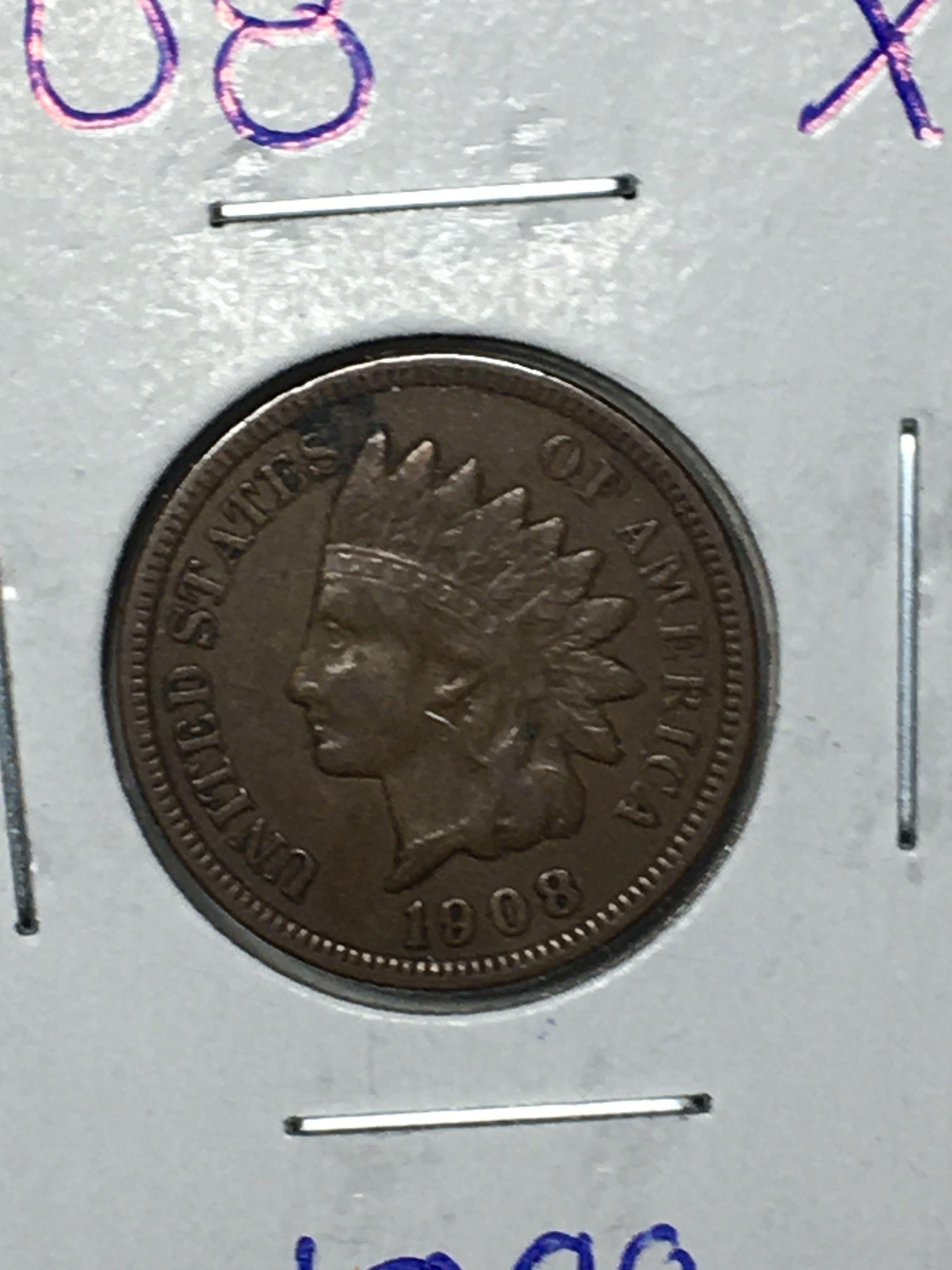 1908 Indian Head Cent