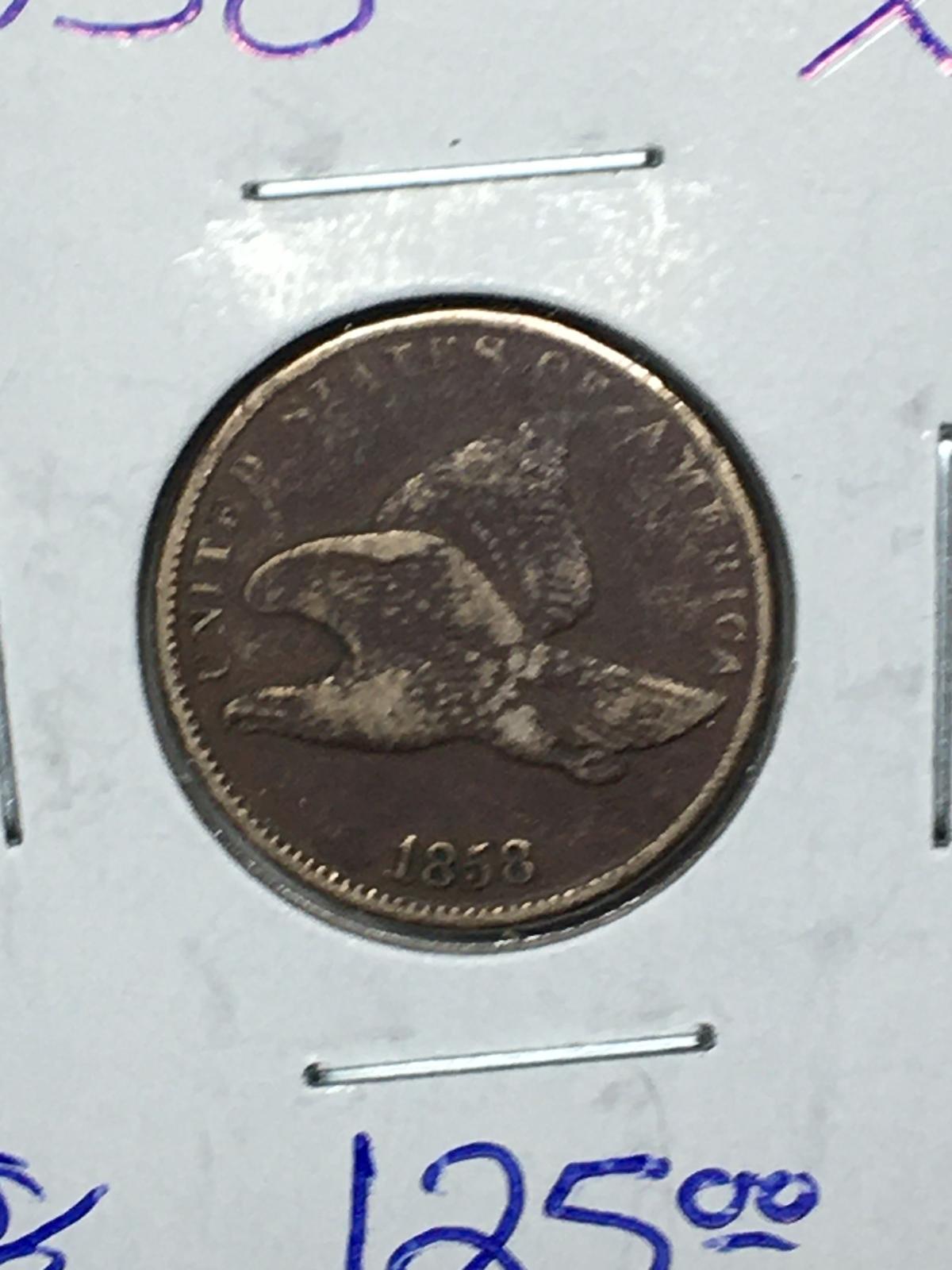 1858 Flying Eagle Cent