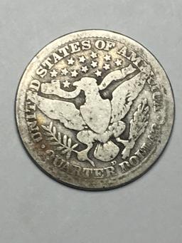 1911 D Barber Quarter