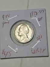 Jefferson Nickel 1938 S/s Ddr Nice