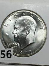 1971 S Eisenhower Silver Clad 