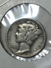 1944 P Silver Mercury Dime 