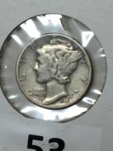 1944 P Silver Mercury Dime 