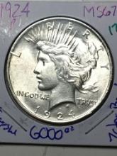 1924 P Peace Dollar