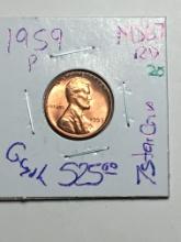 1959 P Lincoln Memorial Cent