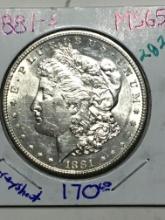 1881 S Morgan Dollar