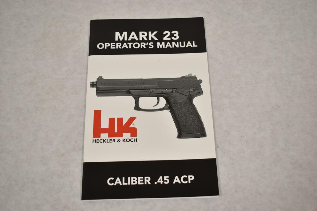 Gun. H&K Mark 23 .45 ACP Pistol