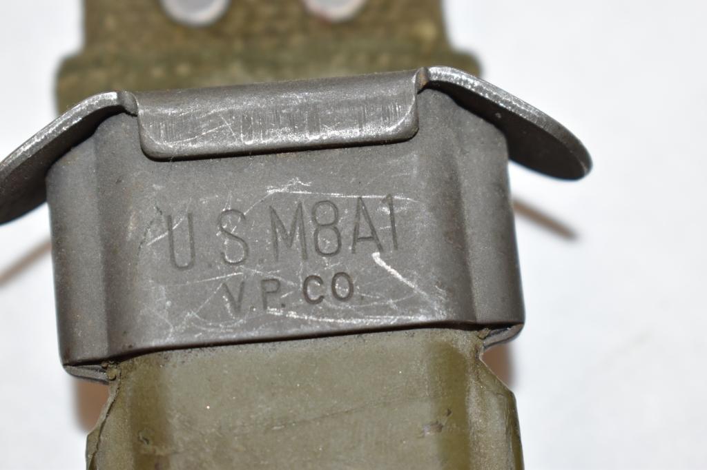 US M8A1 VPCO Korea 30 Carbine Bayonet & Scabbard