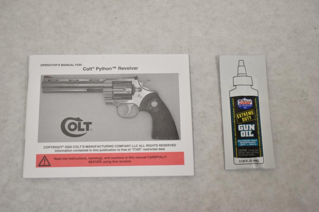 Gun. Colt Model Python SS 357 Mag Revolver