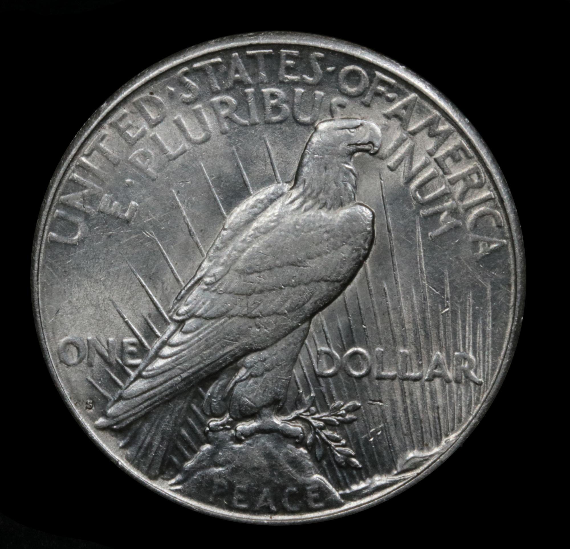 ***Auction Highlight*** 1924-s Peace Dollar $1 Graded Select+ Unc by USCG (fc)