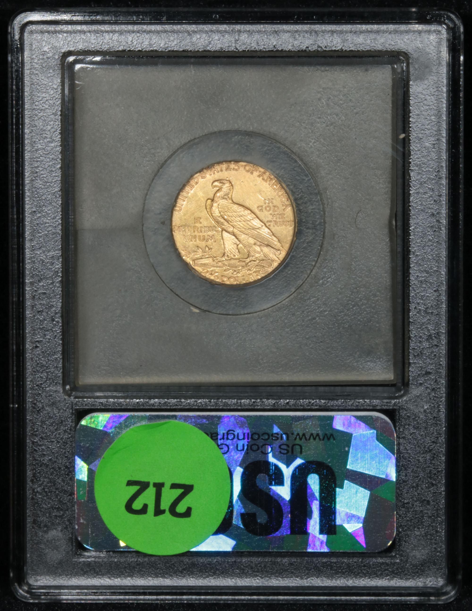 ***Auction Highlight*** 1926-p Gold Indian Quarter Eagle $2 1/2 Graded Choice+ Unc By USCG (fc)