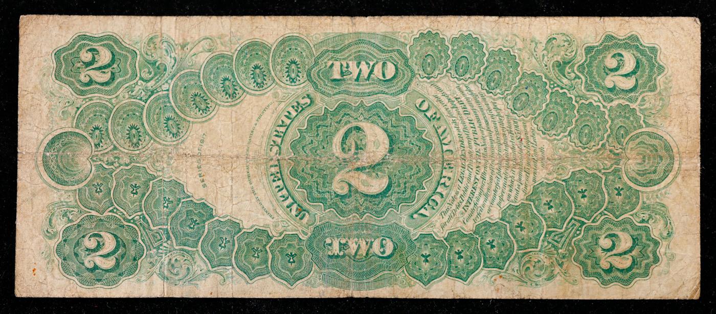 1917 $2 Large Size Legal Tender Note Thomas Jefferson Grades vf+ Signatures Speelman/White