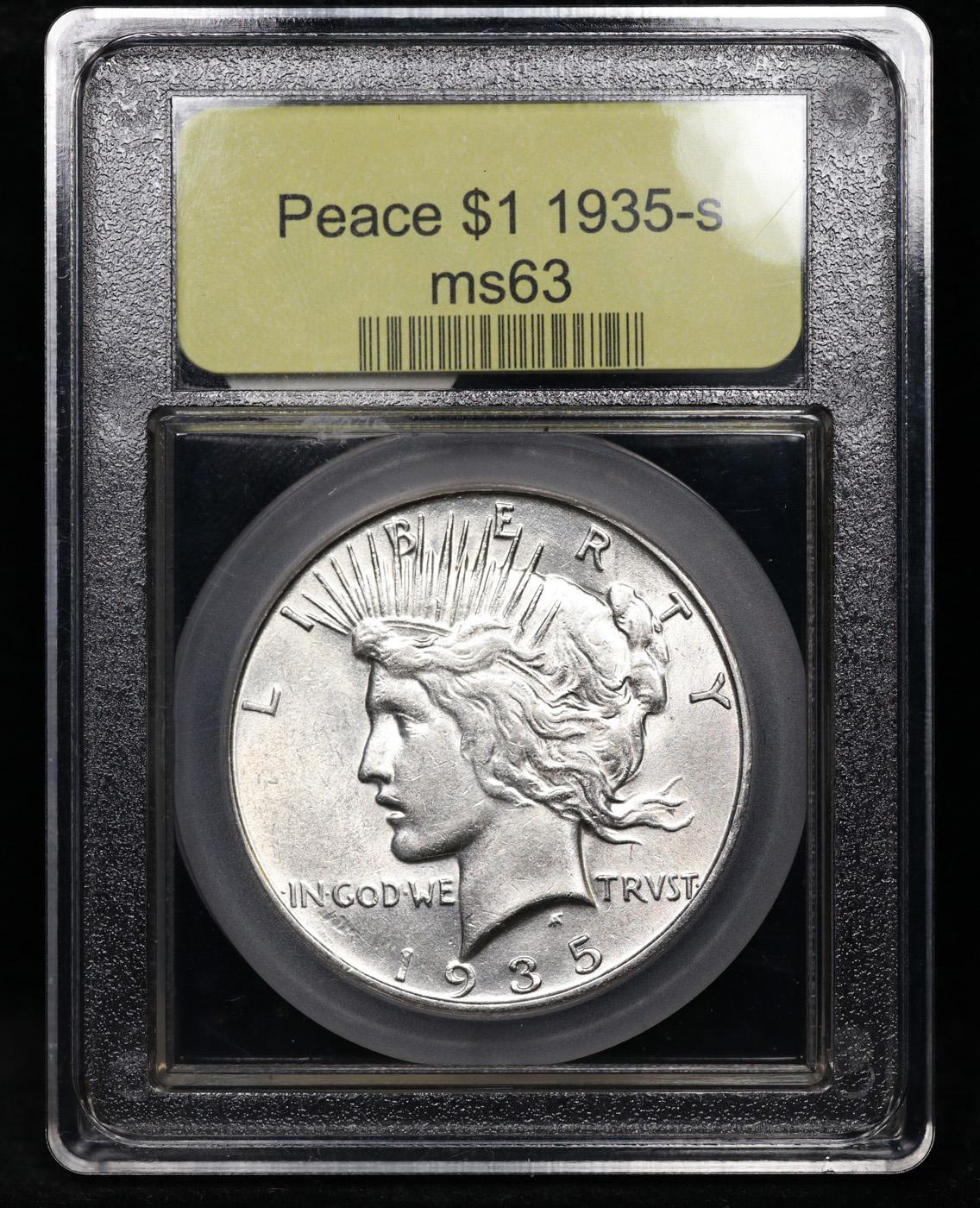 ***Auction Highlight*** 1935-s Peace Dollar $1 Graded Select Unc By USCG (fc)