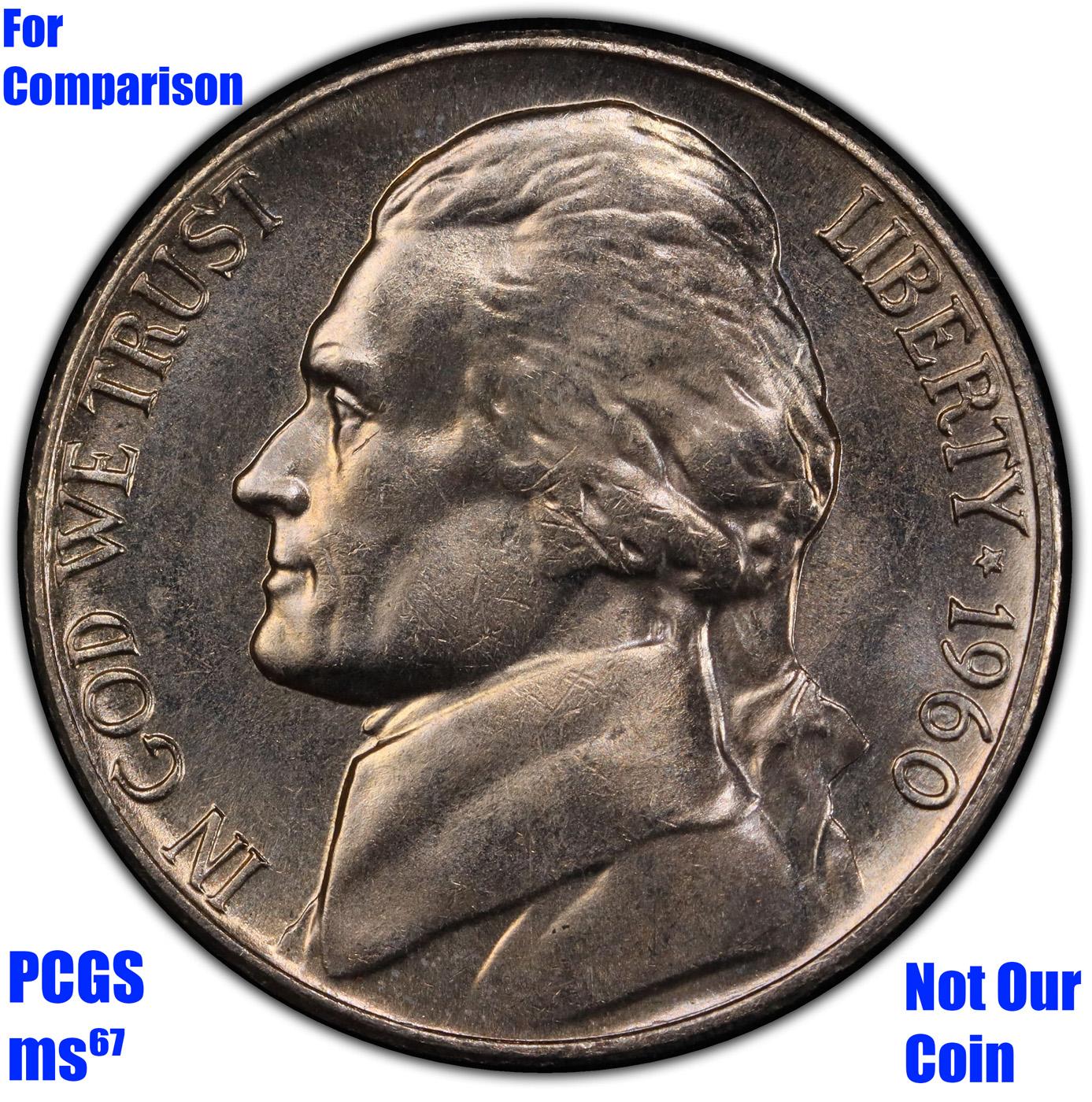 ***Auction Highlight*** 1960-d Jefferson Nickel TOP POP! 5c Graded ms67 By SEGS (fc)