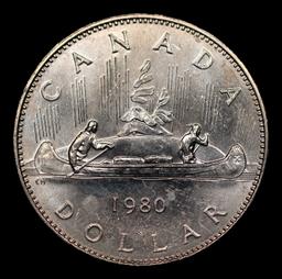 1980 Canada $1 Canada Dollar 1 Grades GEM++ Unc